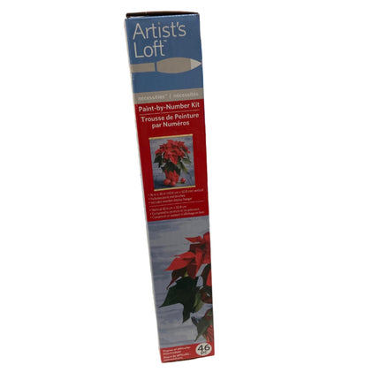 Poinsettia Paint by Number Kit 16x20 Intermediate