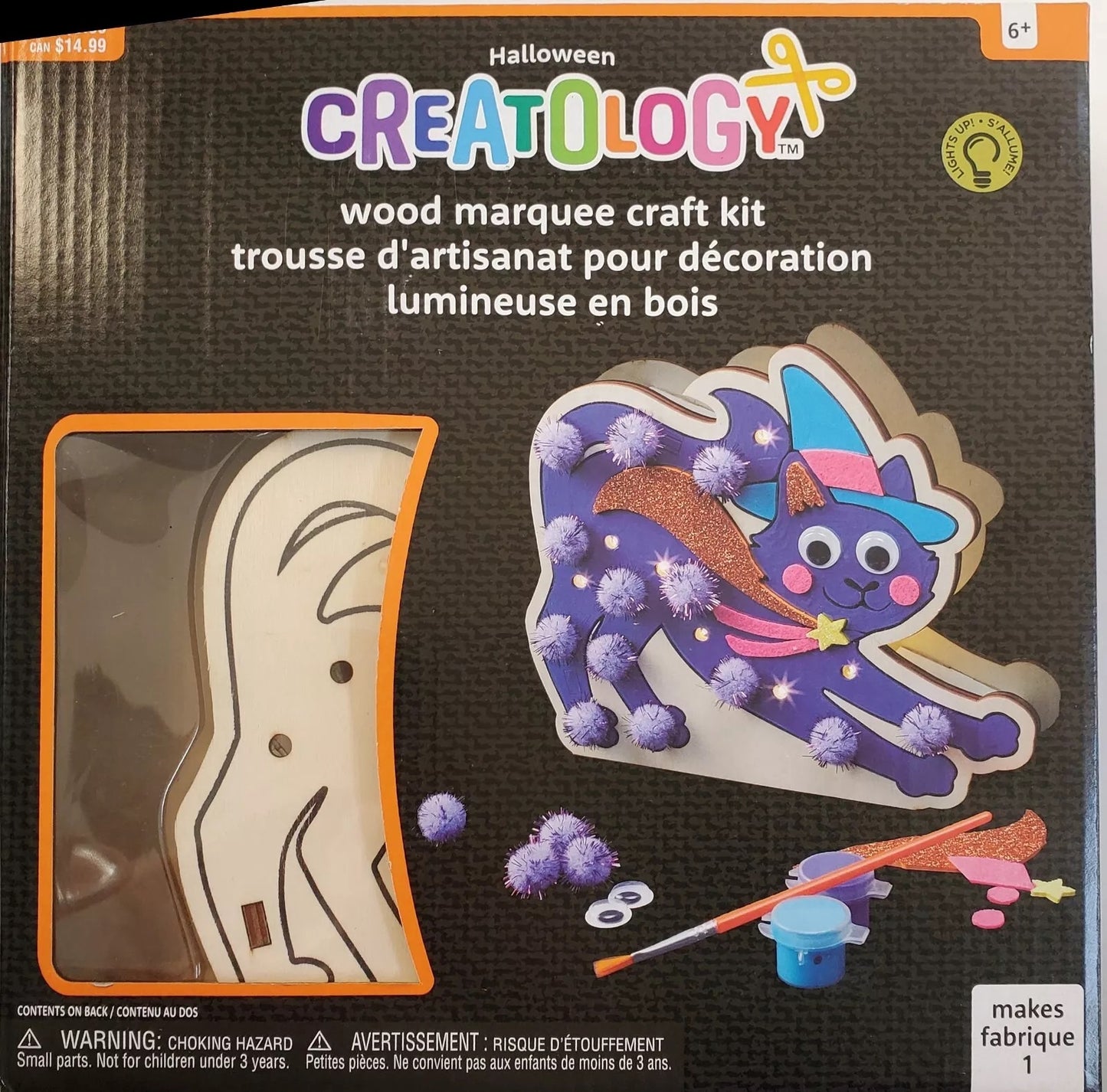 Halloween Cat Marquee Craft Kit for Kids
