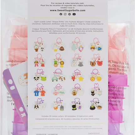 Set 2 Sweet Sugarbelle Shape Shifter Cookie Cutters 74/Pkg