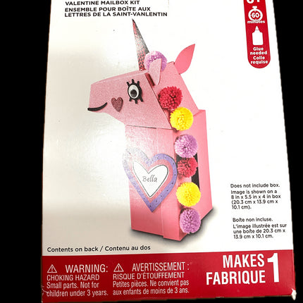 Unicorn Valentine Mailbox Kit by Creatology