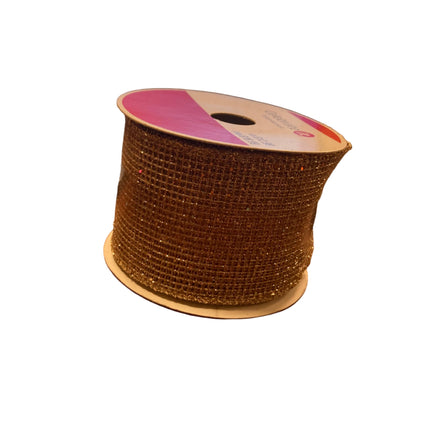 Celebrate it Christmas Sparkling Net Wired Ribbon 2.5inx20ft