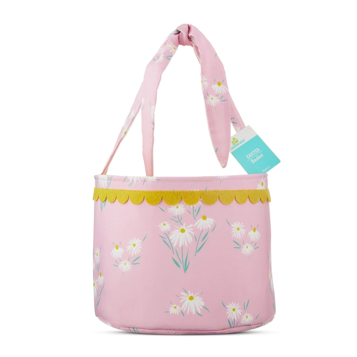 Way To Celebrate Easter Pink Floral Basket