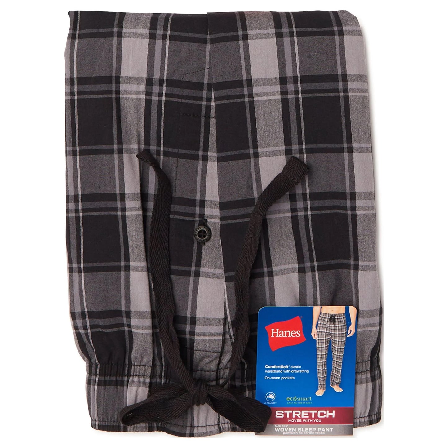 Hanes Big Men's Woven Stretch Pajama Pants, Size XL