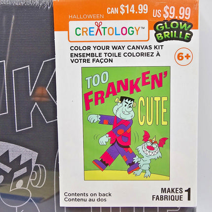 Creatology Glow Canvas Kit – Too Franken' Cute Craft