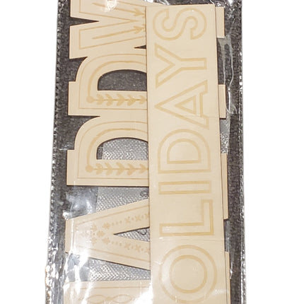 MAKE MARKET, DIY WOOD SENTIMENT SIGN, HAPPY HOLIDAYS