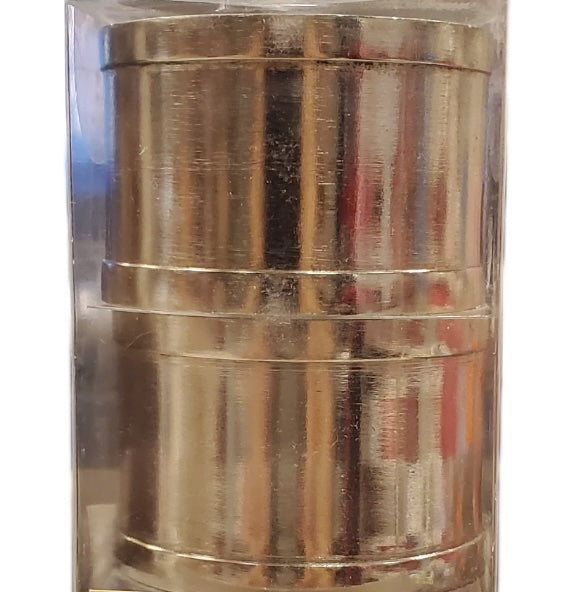 Chrome Steel Napkin Rings - Heavy Duty 4-Pc Set