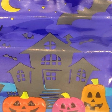 Halloween Purple with Haunted Scene Resealable Treat Bags 24pc