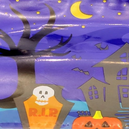 Halloween Purple with Haunted Scene Resealable Treat Bags 24pc