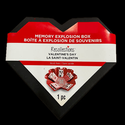 Recollections Valentine's Day Memory Explosion Box Black