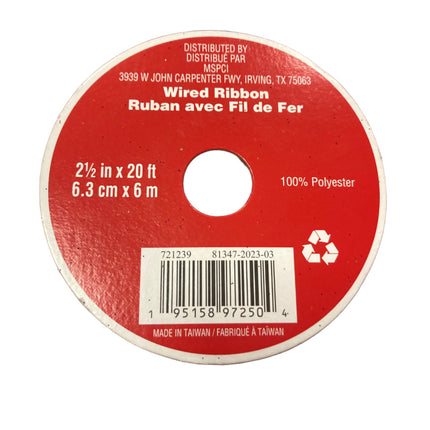 Celebrate it Christmas Sparkling Black Ribbon 2.5inx20ft