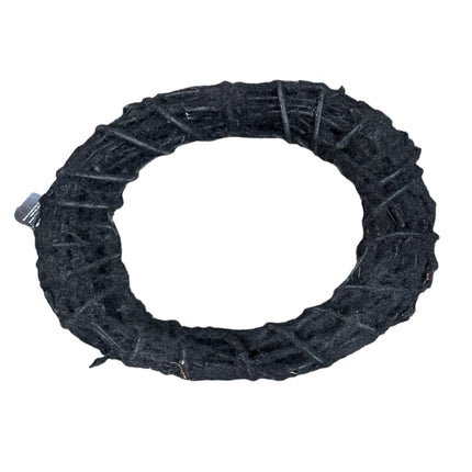 Ashland Black Flocked Grapevine Halloween Décor 17†x 17†x 2â€