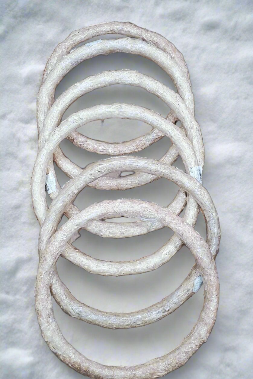 18" Sealed Straw Wreath for Crafts
