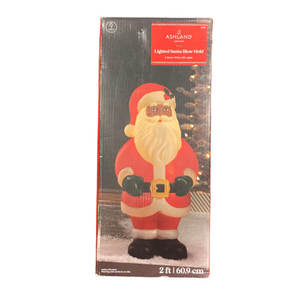 Ashland Christmas Lighted Santa Blow Mold 2ft
