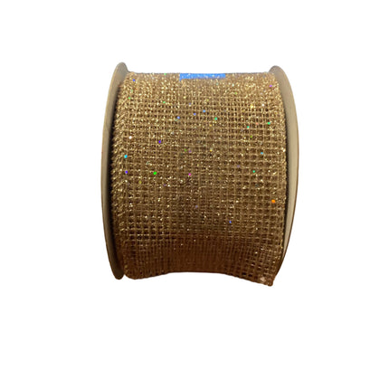 Celebrate it Christmas Sparkling Net Wired Ribbon 2.5inx20ft