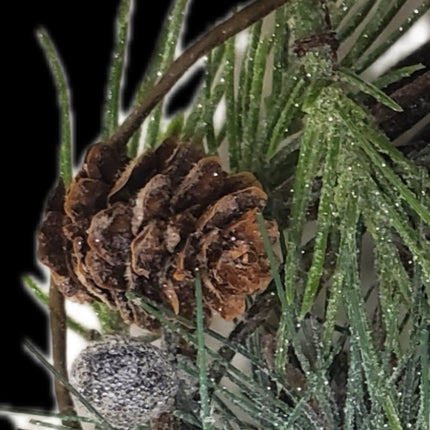 Ashland 5ft Evergreen and Pine Cones Christmas Coiled Garland Decor