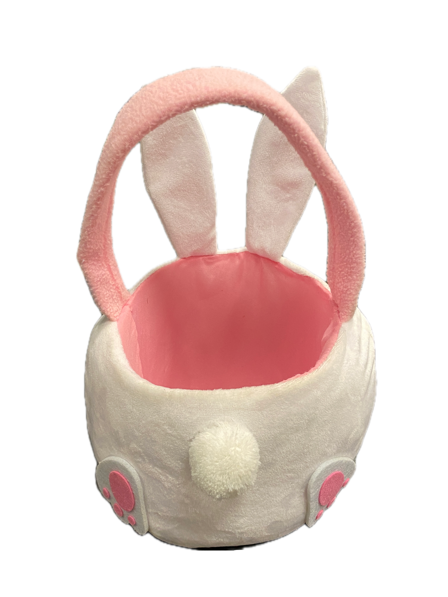 9"x8"x12" Bunny Rabbit Easter Basket with Pink Liner