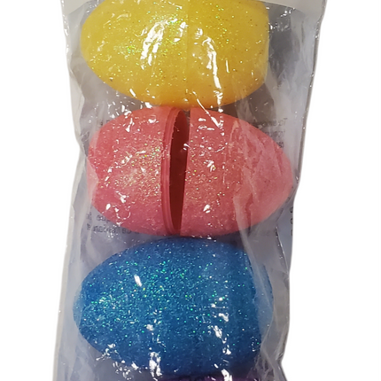 Glitter Easter Eggs with Treats - 4 Pieces