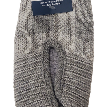 Memory Foam Slipper Socks with Non-Slip Footbed