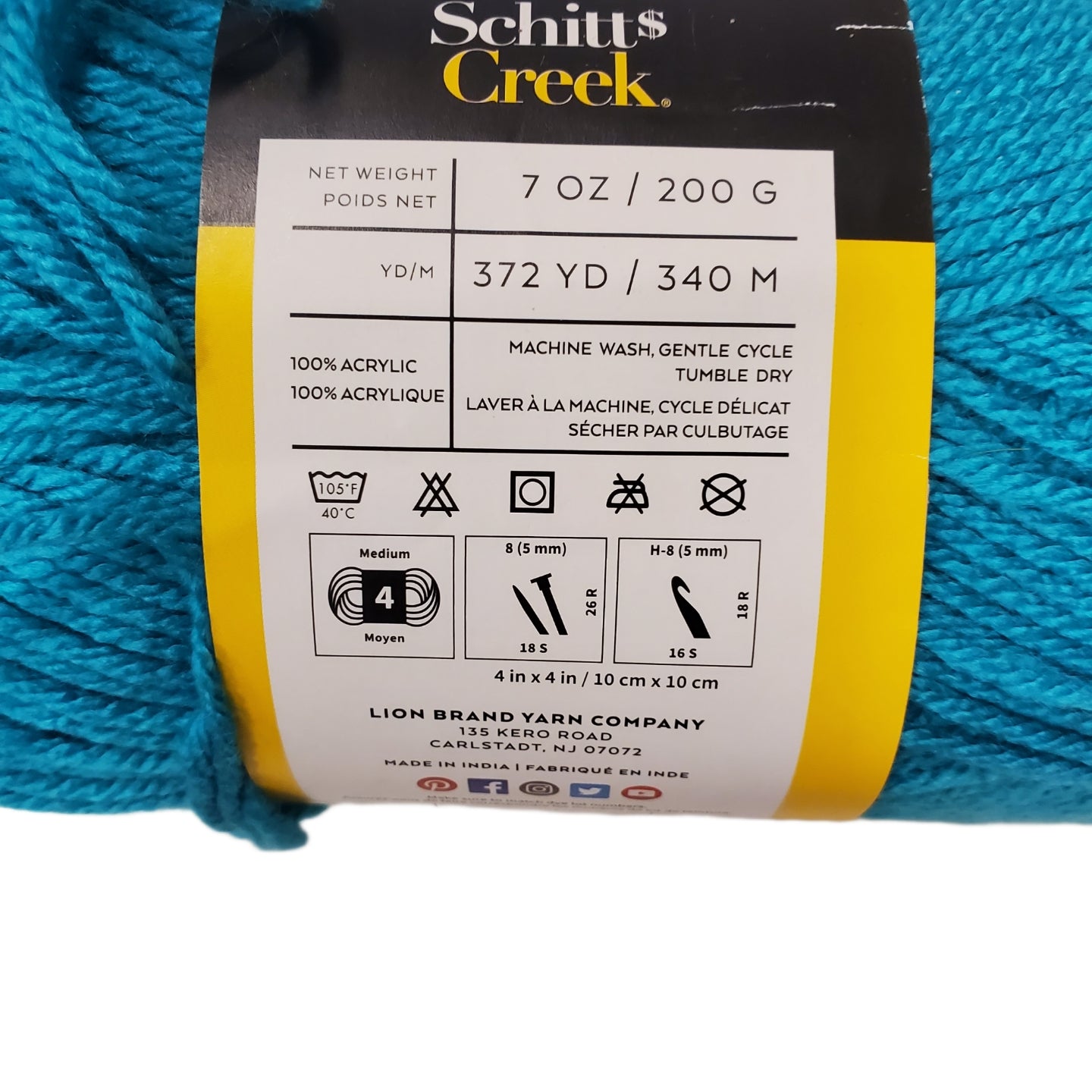 SCHITTS CREEK 372 Yards 7 oz's, Teal