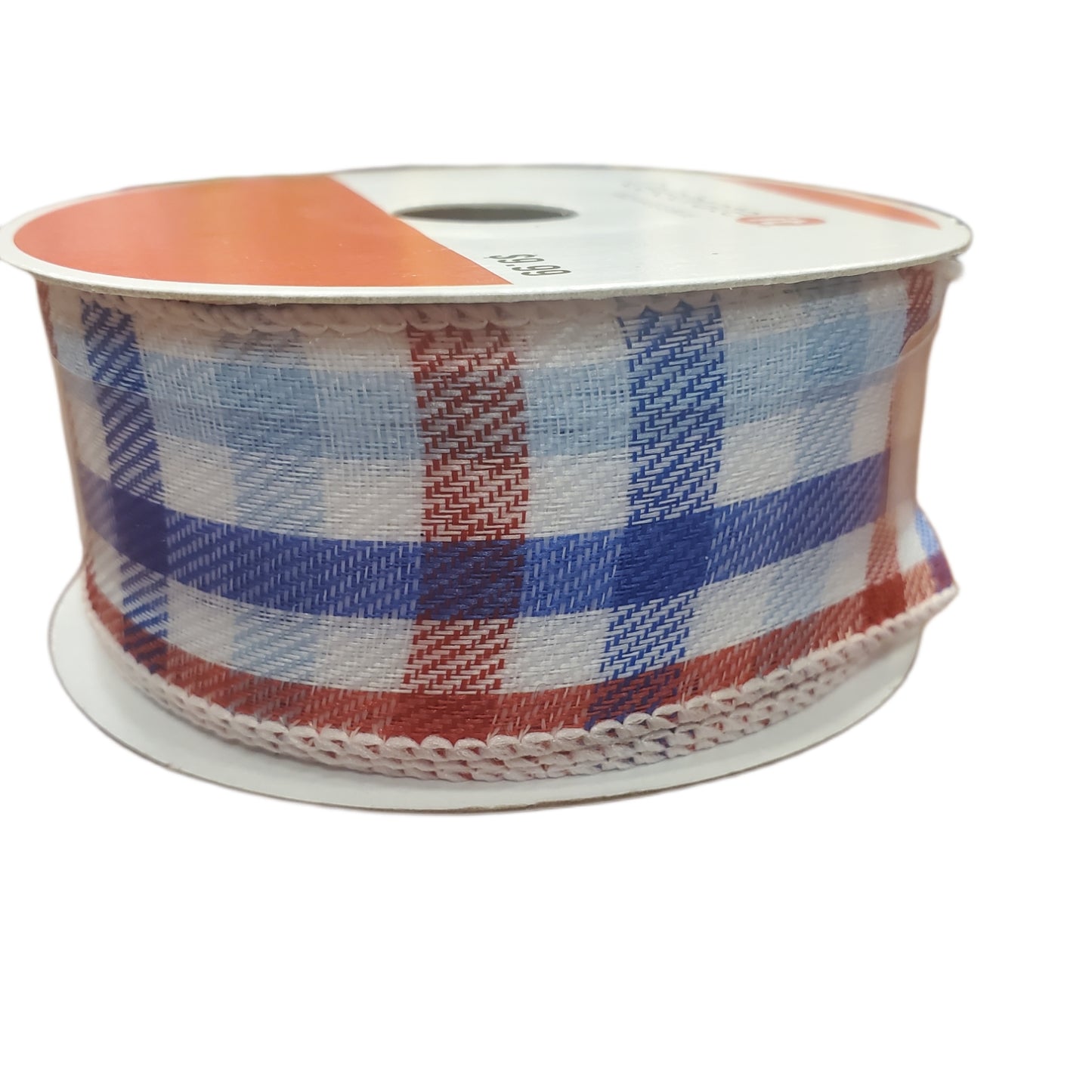 Ribbon, Wired, 1.5 in X 30 ft, Red White Blue
