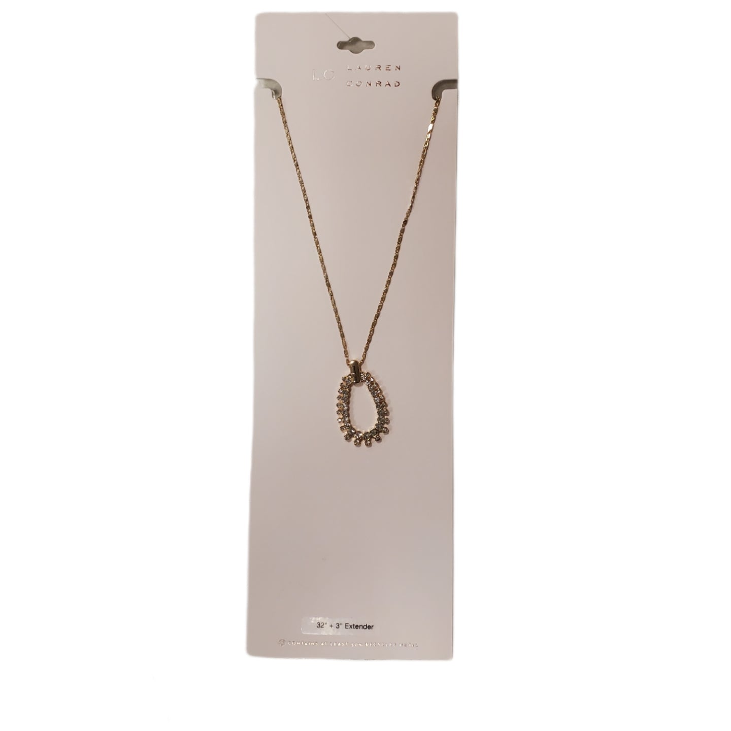 Lauren Conrad 32in Gold Teardrop Pendant Necklace