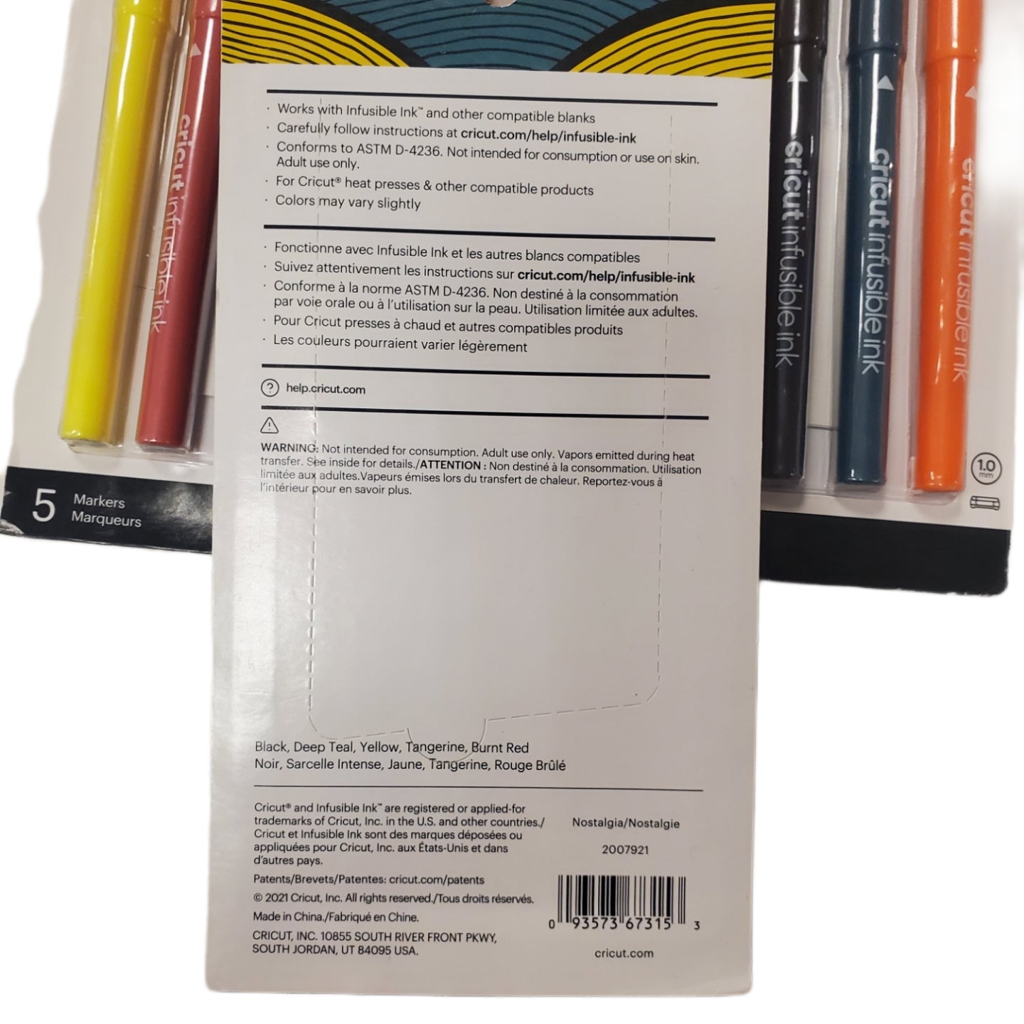 Cricut Infusible Ink Pens 1.0, Pack of 5