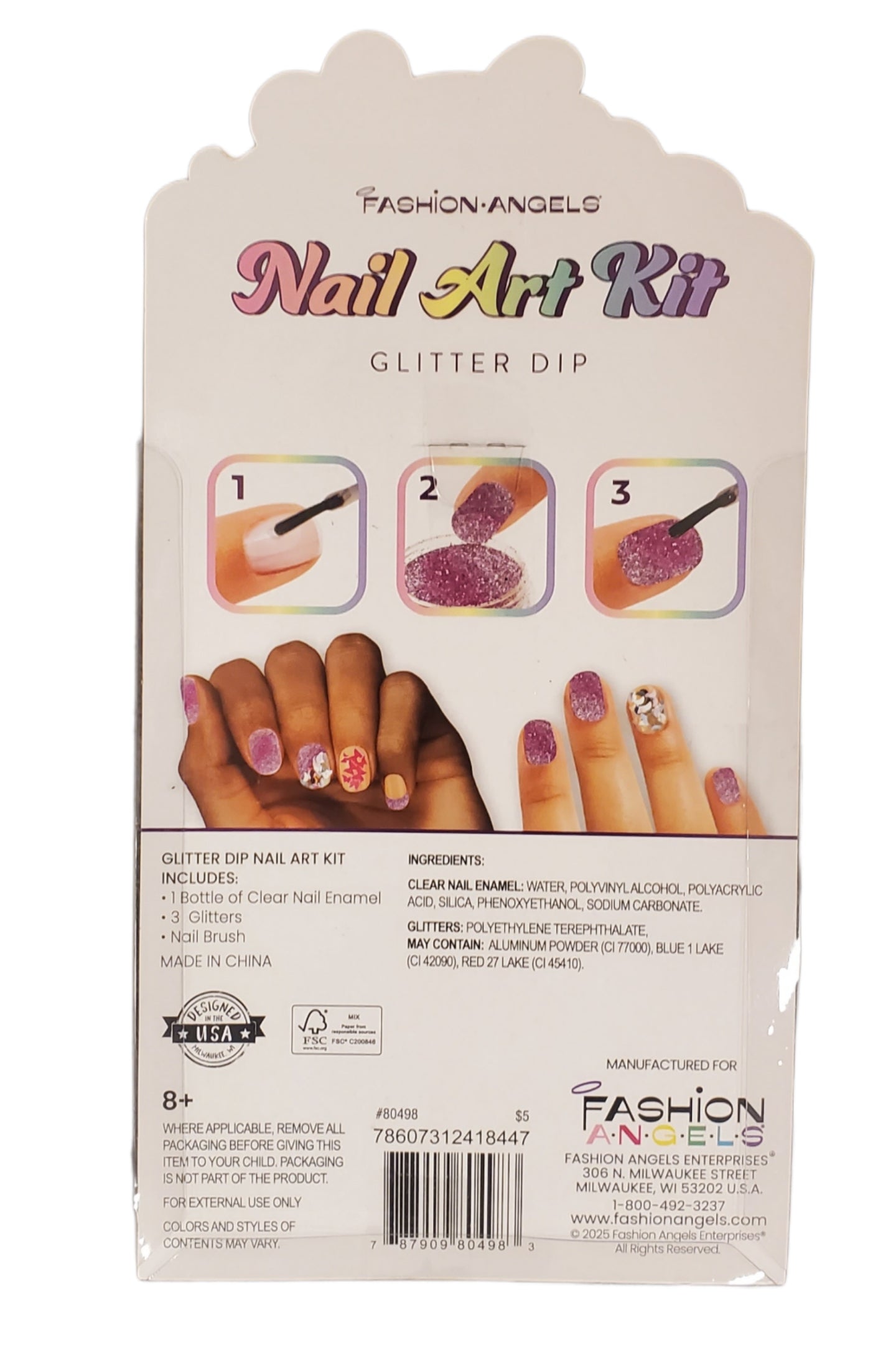 Nail Art Glitter Dip Kit Fashion Angels