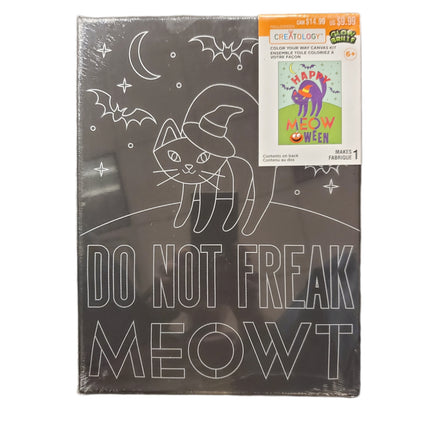 Creatology Meow Halloween Paint-Your-Own Canvas Kit 12x9