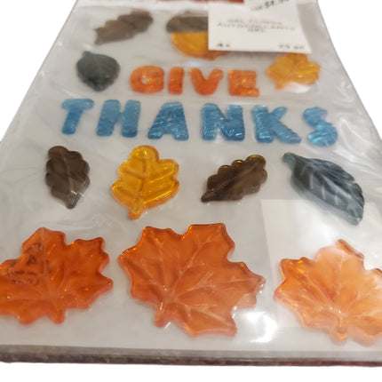 Thanksgiving Window Gel Cling Crafts for Kids "Give Thanks"