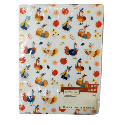 Creatology Felt Turkey Sheets - 10 Pack Craft Set