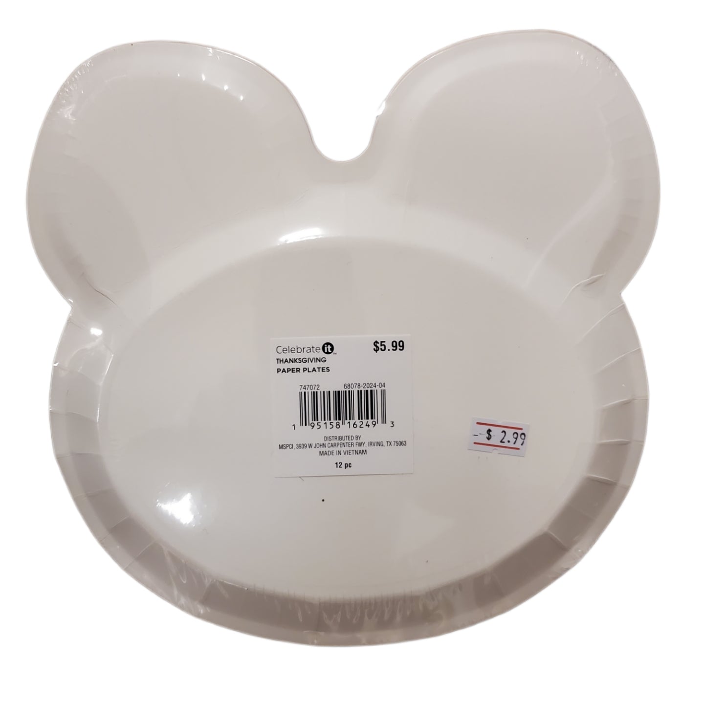 Celebrate It Thanksgiving Paper Plates Fox 12-Pc