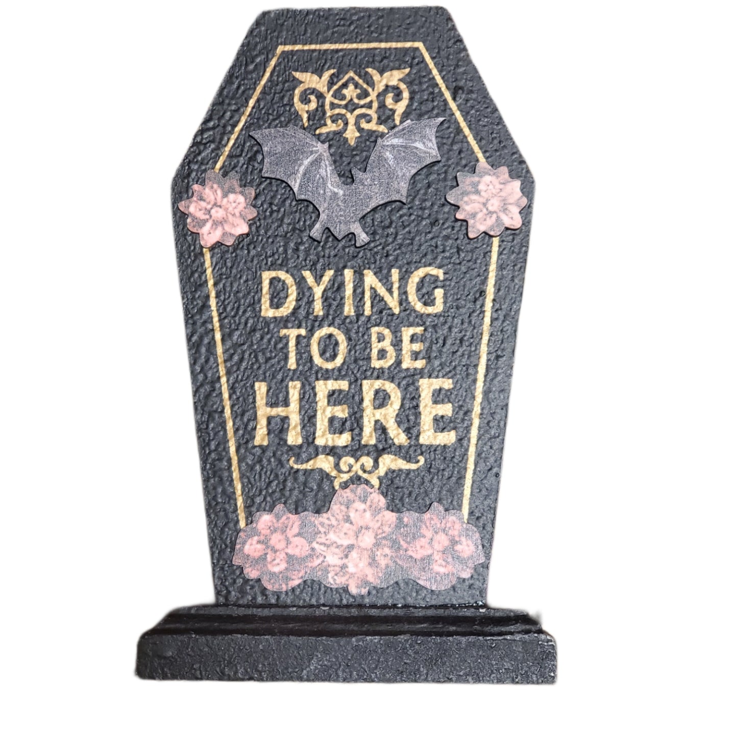 Dark Romance Dying To Be Here Halloween Tabletop Decor by Ashland 4.75 X 8 in