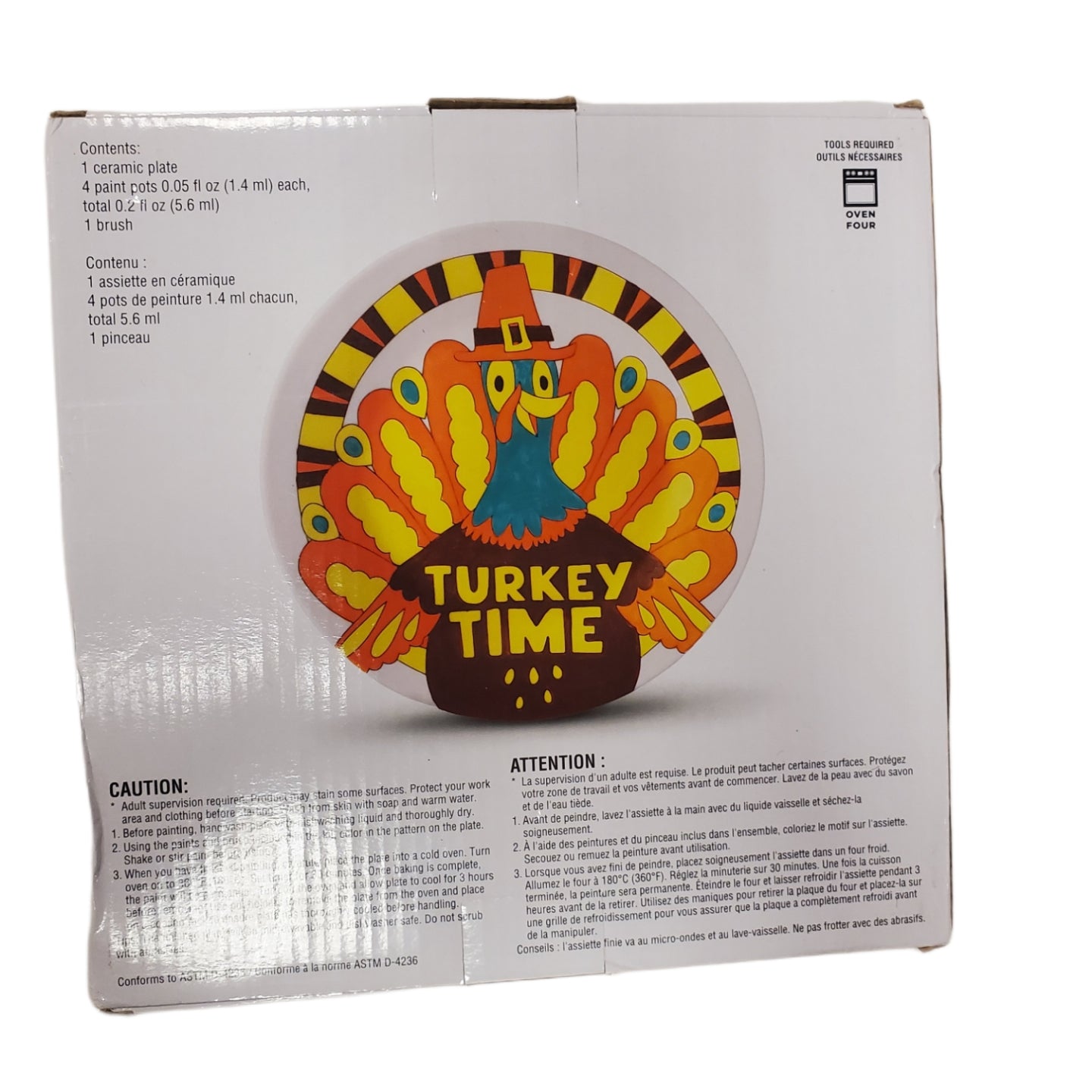 Creatology Color Your Way 9 in Plate Kit Thanksgiving