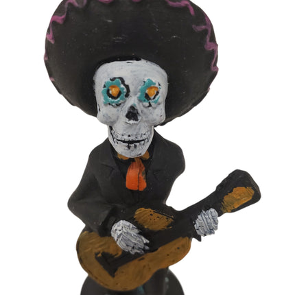 Ashland Dia de los Muertos Tabletop Decor Figurine 5 X 1.5 in Mariachi Guitar