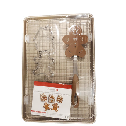 Non-Stick Celebrate Cookie Baking Sheet Set, 5pc 15.5 X 10.5 in