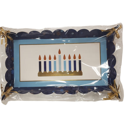 HANUKKAH 12in X 6.5in Paper Platter Tray Ashland