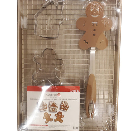 Non-Stick Celebrate Cookie Baking Sheet Set, 5pc 15.5 X 10.5 in