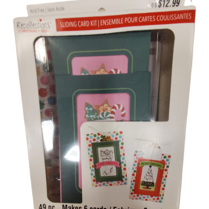 RECOLLECTIONS CHRISTMAS SLIDING CARD KIT