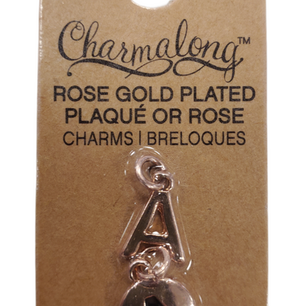 Rose Gold Plated Charm Bracelet Charms