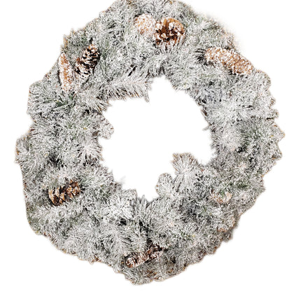 22" Ashland Flocked Pine Holiday Wreath