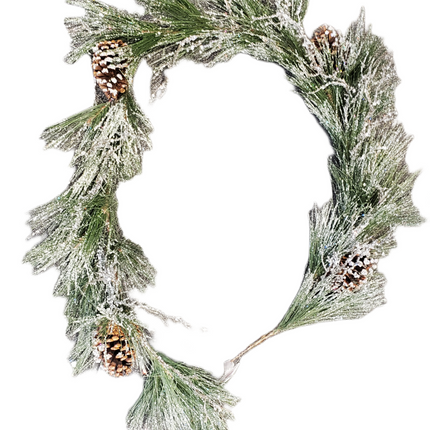 Icy Pinecone Garland by Ashland, 6ft - Home Decor