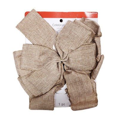 Gold Glittered Christmas Bow 12"x16" - Celebrate It