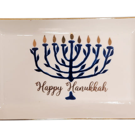 Ashland Happy Hanukkah 10"x 6"on a Serving Platter 1 Pc