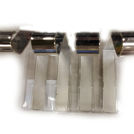 Silver Christmas Stocking Holders, Set of 4