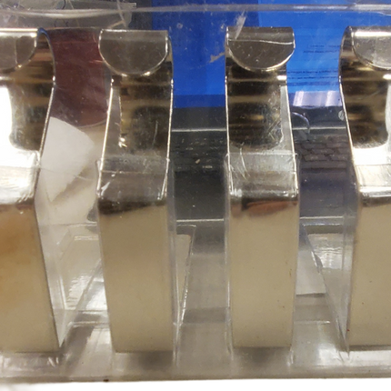 Silver Christmas Stocking Holders, Set of 4