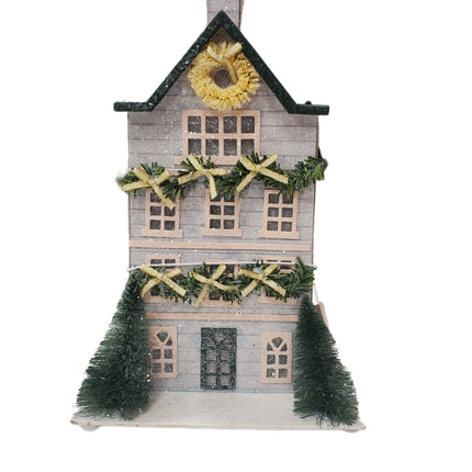 Light-Up Ashland Christmas House Tabletop Decor 10in