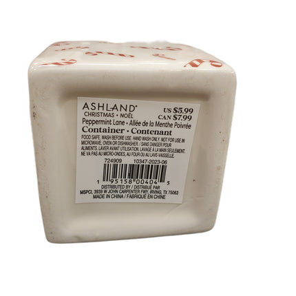 Peppermint Lane Christmas Candy Cane Holder 4x4x3