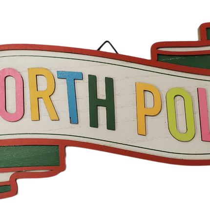 North Pole Christmas Wall Decor 13x6 - Ashland
