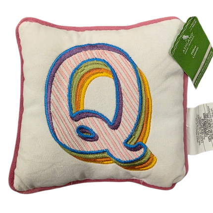 Ashland Spring Pillow Monogrammed Letter 8 X 8 In