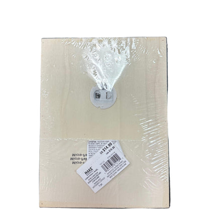 DIY Pre-Lit Paintable Wooden Decor Craft 9in